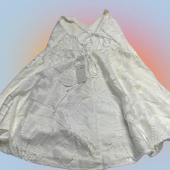 TWO SISTERS Women’s 12 White Lace Dress - Picture 4 of 5